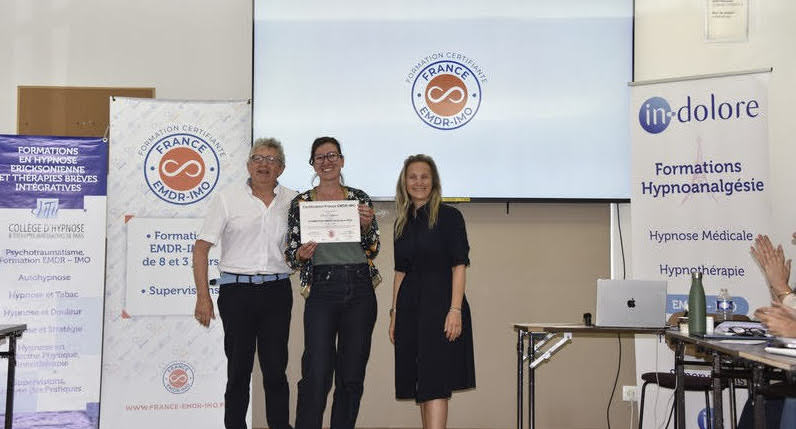 Remise Certificat EMDR à Sophie PRAT